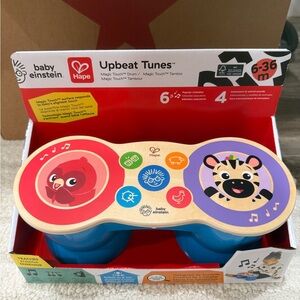 Hape Baby Einstein Upbeat Tunes Magic Touch Drum - Red & Purple